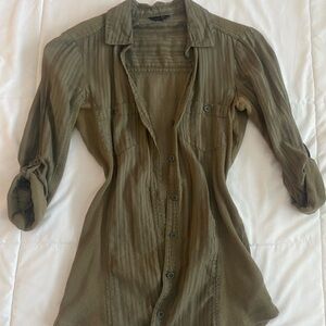 G by Guess Khaki Green Casual Shirt